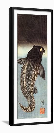 Black Carp-Kuniyoshi Utagawa-Framed Premium Giclee Print