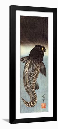 Black Carp-Kuniyoshi Utagawa-Framed Giclee Print