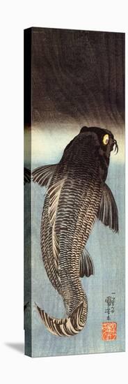 Black Carp-Kuniyoshi Utagawa-Stretched Canvas