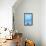 Black Cat and Blue Wall-Steven Boone-Framed Stretched Canvas displayed on a wall