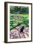 Black Cat and Dappling, 1986-Lucy Willis-Framed Giclee Print