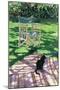 Black Cat and Dappling, 1986-Lucy Willis-Mounted Giclee Print