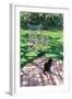 Black Cat and Dappling, 1986-Lucy Willis-Framed Giclee Print