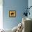 Black Cat Crossing-Tina Lavoie-Framed Stretched Canvas displayed on a wall