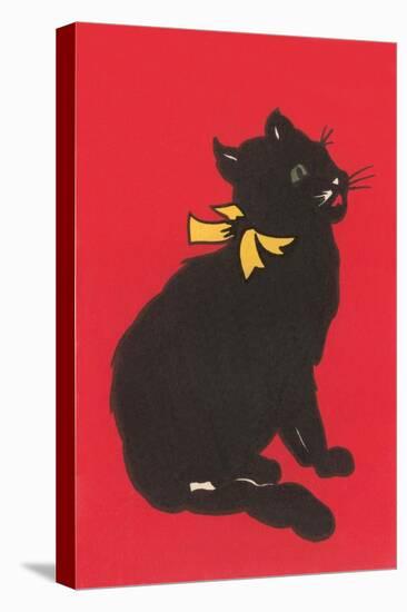 Black Cat Graphic-null-Stretched Canvas