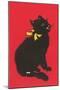 Black Cat Graphic-null-Mounted Art Print