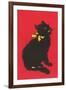 Black Cat Graphic-null-Framed Art Print