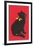 Black Cat Graphic-null-Framed Art Print