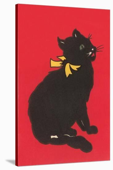 Black Cat Graphic-null-Stretched Canvas