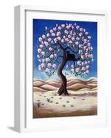 Black Cat in a Magnolia Tree, 1988-Liz Wright-Framed Giclee Print