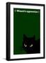 Black Cat in Green-Ikuko Kowada-Framed Giclee Print