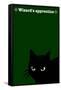 Black Cat in Green-Ikuko Kowada-Framed Stretched Canvas