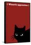 Black Cat in Red-Ikuko Kowada-Framed Stretched Canvas