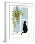 Black Cat on a Window Sill-Crockett Collection-Framed Giclee Print