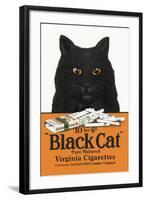 Black Cat Pure Matured Virginia Cigarettes-null-Framed Art Print