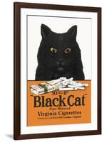 Black Cat Pure Matured Virginia Cigarettes-null-Framed Art Print