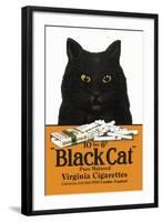 Black Cat Pure Matured Virginia Cigarettes-null-Framed Art Print