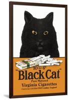 Black Cat Pure Matured Virginia Cigarettes-null-Framed Art Print