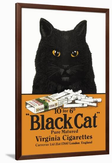 Black Cat Pure Matured Virginia Cigarettes-null-Framed Premium Giclee Print