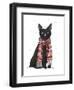 Black Cat, Red Scarf-Fab Funky-Framed Art Print