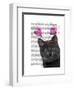 Black Cat Valentines-Fab Funky-Framed Art Print