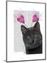 Black Cat Valentines-Fab Funky-Mounted Art Print