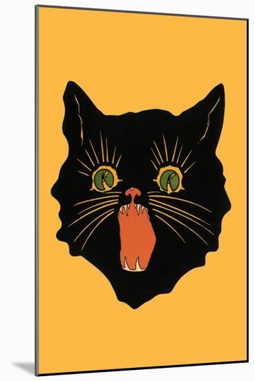 Black Cat-null-Mounted Art Print