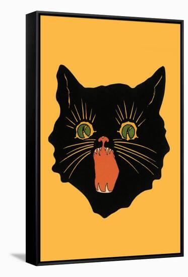 Black Cat-null-Framed Stretched Canvas