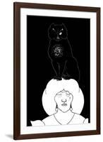 Black Cat-Aubrey Beardsley-Framed Art Print