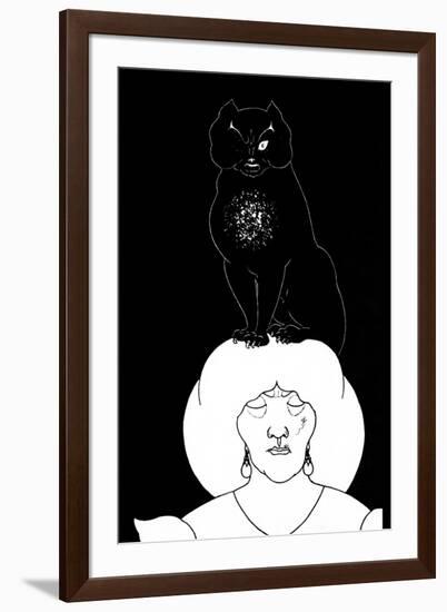 Black Cat-Aubrey Beardsley-Framed Art Print