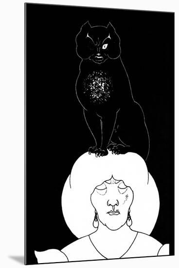 Black Cat-Aubrey Beardsley-Mounted Art Print