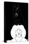 Black Cat-Aubrey Beardsley-Stretched Canvas