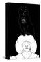 Black Cat-Aubrey Beardsley-Stretched Canvas