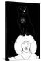 Black Cat-Aubrey Beardsley-Stretched Canvas