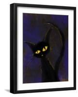 Black Cat-Patricia Dymer-Framed Giclee Print