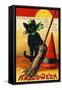 Black Cat-Vintage Apple Collection-Framed Stretched Canvas