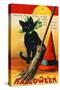 Black Cat-Vintage Apple Collection-Stretched Canvas