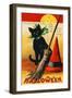 Black Cat-Vintage Apple Collection-Framed Giclee Print