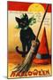 Black Cat-Vintage Apple Collection-Mounted Giclee Print