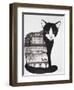 Black Cat-Oxana Zaika-Framed Giclee Print