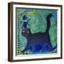 Black Cat-Oxana Zaiko-Framed Giclee Print