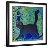 Black Cat-Oxana Zaiko-Framed Giclee Print