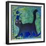 Black Cat-Oxana Zaiko-Framed Giclee Print