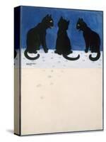 Black Cats in the Snow-Louis Wain-Stretched Canvas