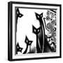 Black Cats-Mindy Sommers-Framed Giclee Print