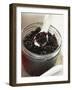 Black Caviar in Jar with Mother-Of-Pearl Spoon-null-Framed Photographic Print