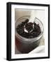 Black Caviar in Jar with Mother-Of-Pearl Spoon-null-Framed Photographic Print