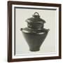 Black Ceramic Vessel with Lid, China, Longshan Culture-null-Framed Giclee Print