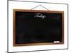 Black Chalkboard with Wooden Frame-foodbytes-Mounted Art Print