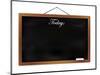 Black Chalkboard with Wooden Frame-foodbytes-Mounted Art Print